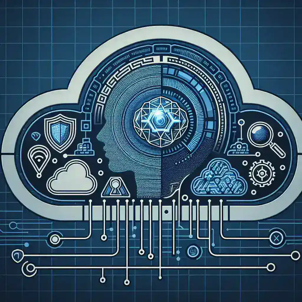 "AI-driven threat detection technology enhancing cloud security protocols to safeguard data and applications in modern IT environments."