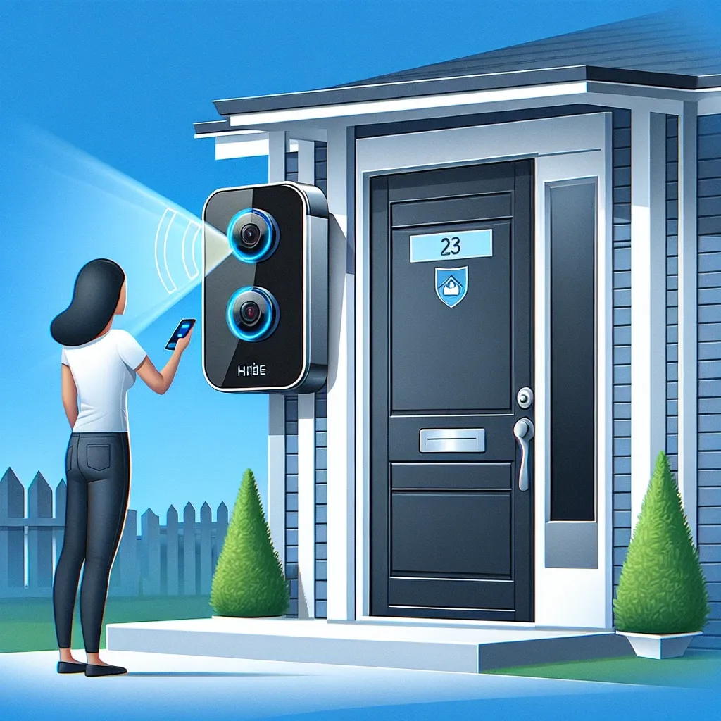 "SimpliSafe dual-camera video doorbell featuring sleek design and advanced security features, highlighting a new era in home protection."